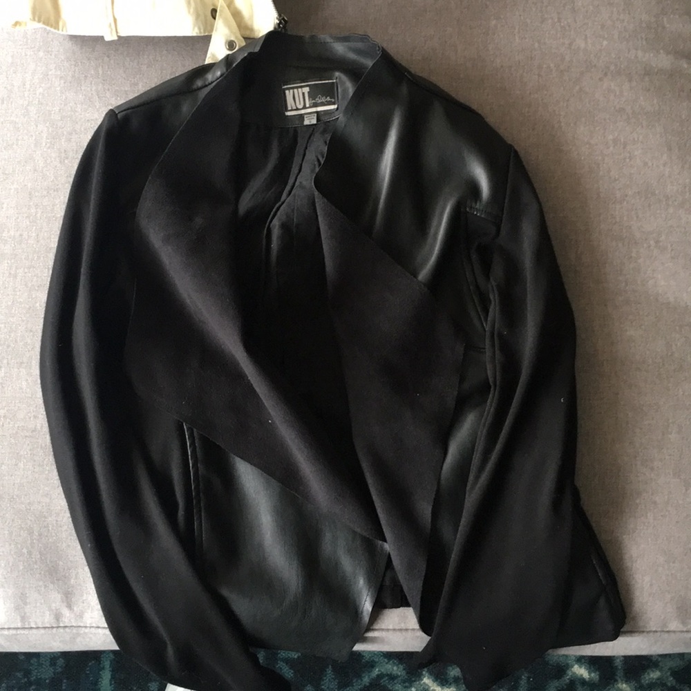 Faux leather jacket